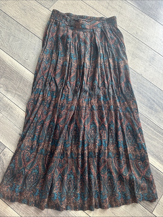 Norton McNaughton Dresses & Skirts - Vintage 80s/90s Norton McNaughton Paisley Midi Skirt Size 8